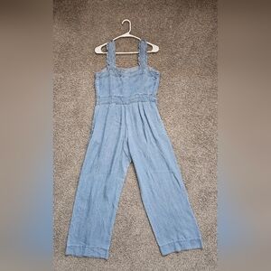 LOFT Light Blue Denim Jumpsuit